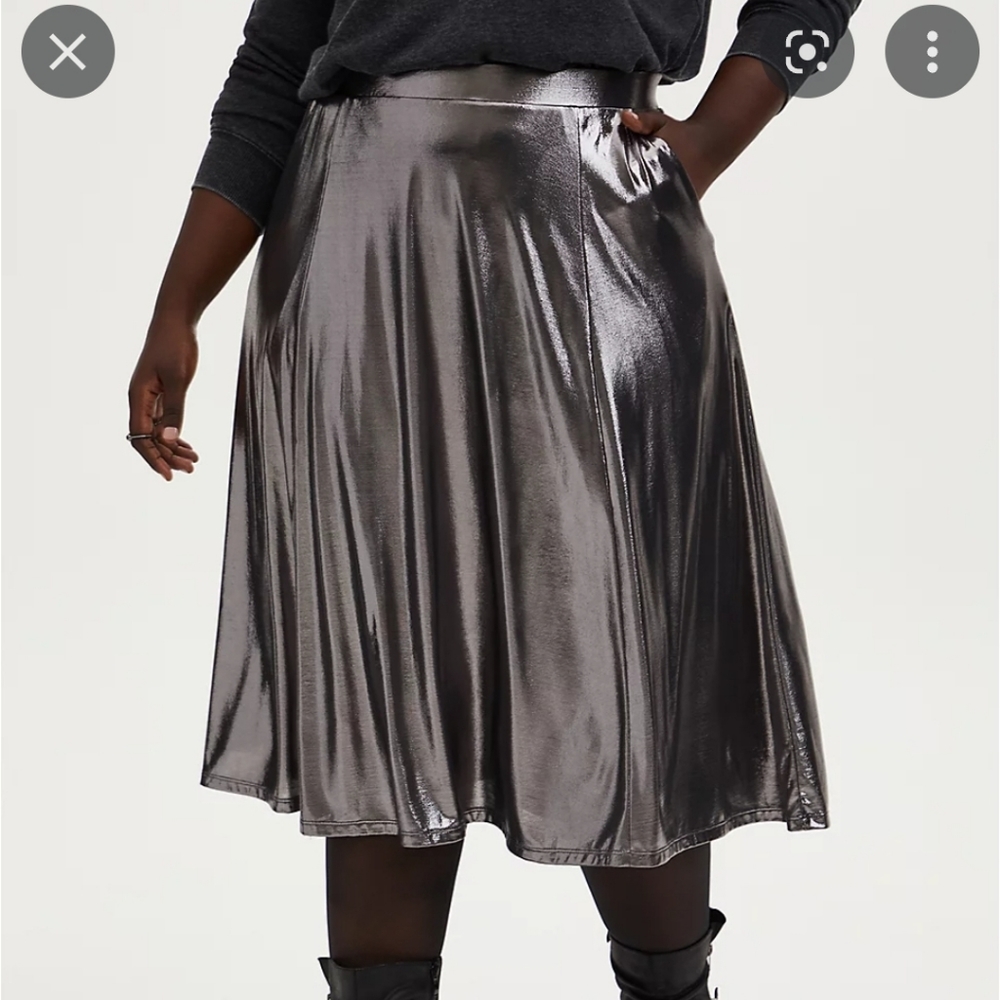 Metallic Torrid Skirt